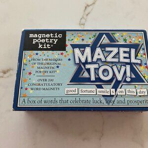 Mazel Tov! Jewish Magnetic Poetry Kit Over 200 Congratulatory Word Magnets